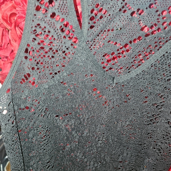 Mossimo Women's Black Lace Beach Coverup Size Medium - Picture 4 of 6